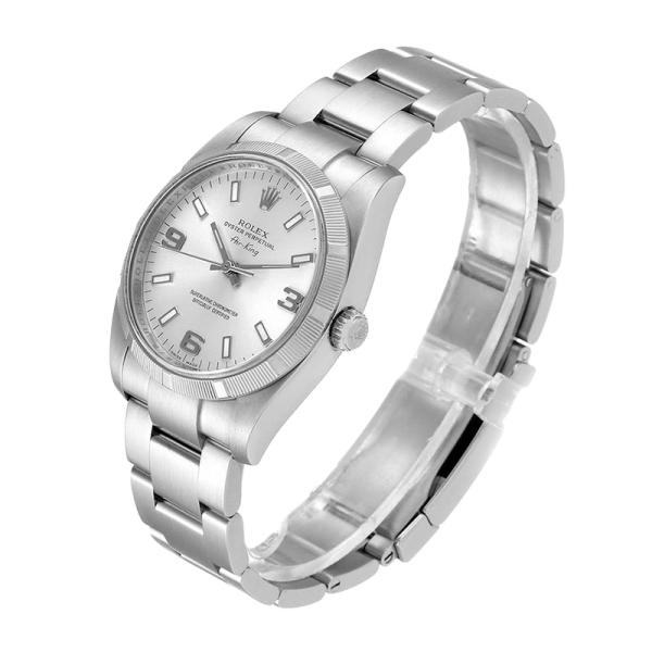 1b743cbc9c218761d486fd1b4e67ac9e Rolex Air-king 114210SSO 36MM Silver Dial Silver-tone Case