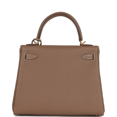 1b907f2ef3822aa5c36cc1c12c2f7840 Hermès Kelly Retourne 25 Etoupe Togo Gold Hardware