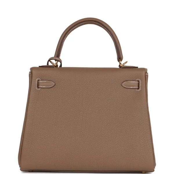 1b907f2ef3822aa5c36cc1c12c2f7840 Hermès Kelly Retourne 25 Etoupe Togo Gold Hardware