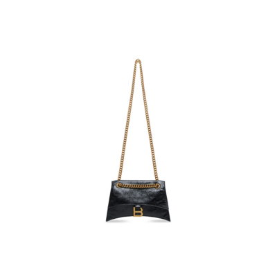WOMEN'S CRUSH SMALL CHAIN BAG IN BLACK