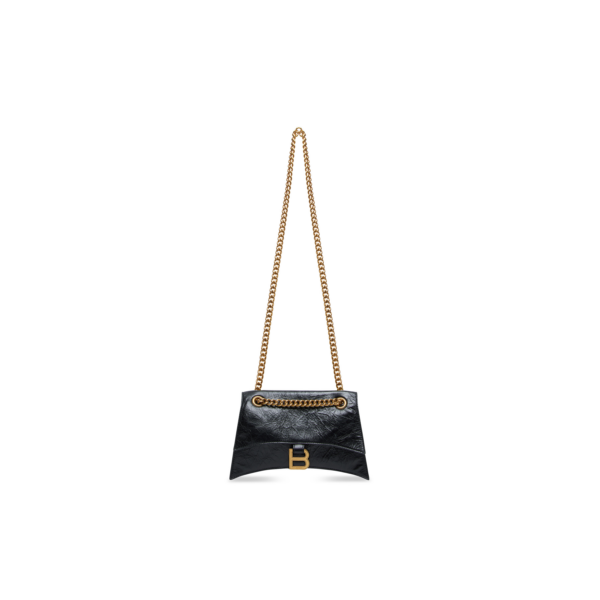 WOMEN'S CRUSH SMALL CHAIN BAG IN BLACK