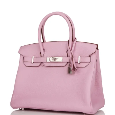 Hermès Birkin 30 Mauve Sylvestre Clemence Palladium Hardware