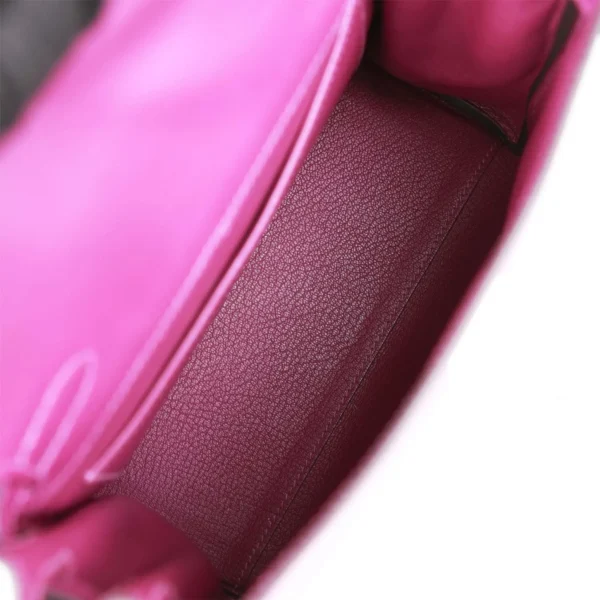 حقيبة ظهر هيرميس Kelly Ado Anemone Evercolor مع إكسسوارات معدنية من البلاديوم