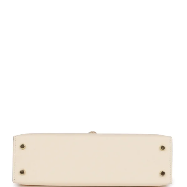 Hermès Special Order (HSS) Kelly Sellier 20 Nata and Rose Azalee Epsom Permabrass Hardware