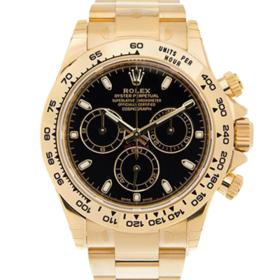 Rolex Daytona 116508BKSO 40MM Black Dial Yellow Gold-tone Case