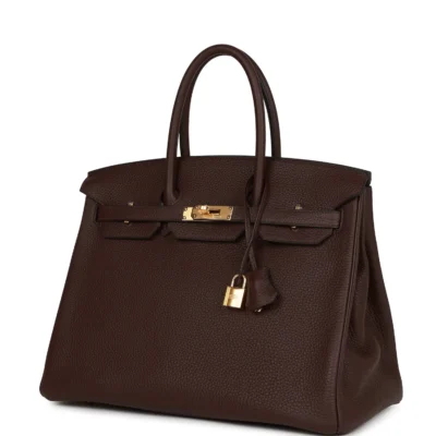 Hermès Birkin 35 Rouge Sellier Clemence Gold Hardware