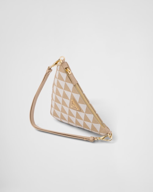 1d93106baad3a82bba5d4fec541895a1 Embroidered fabric mini-bag - Beige/Chalk White