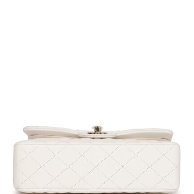 1dcd0c792fe0ce541df356f3df4de8f3 Chanel Small Classic Double Flap White Caviar Light Gold Hardware
