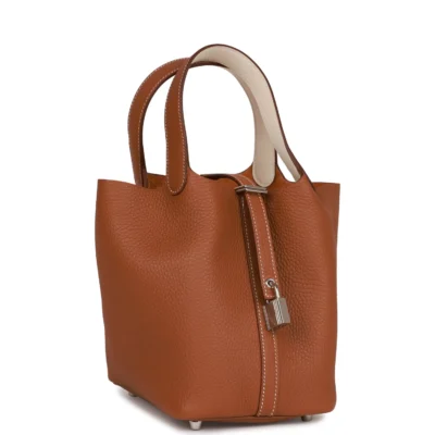 1e04816a61d0da51d15e31701e884209 Hermès Eclat Picotin Lock 18 Gold Clemence Palladium Hardware
