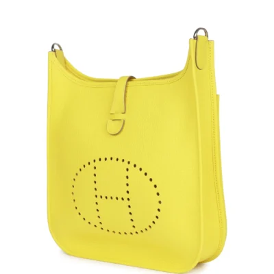 1e0801cbd7801cfa332de811e886d86f Hermès Evelyne III PM Lime Clemence Palladium Hardware