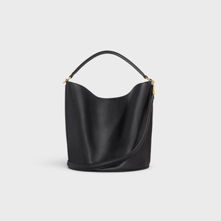 BUCKET 16 BAG IN SMOOTH CALFSKIN BLACK