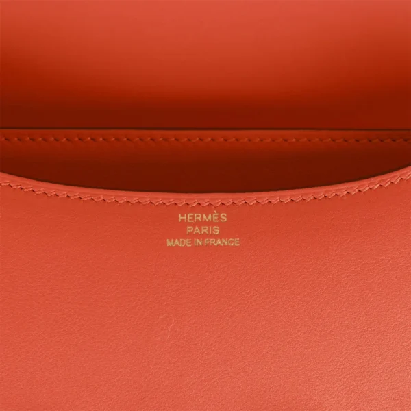 Hermès Constance 18 Orange Swift Gold Hardware