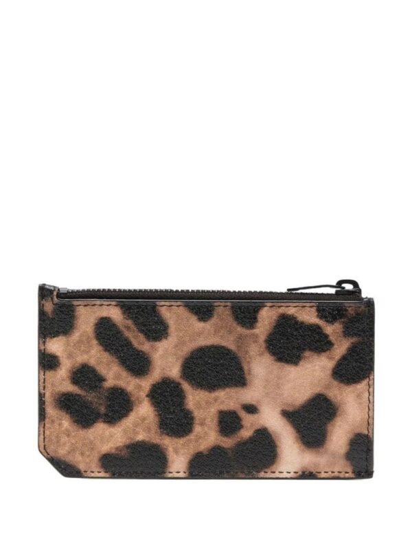 1e99250fe7631474302ff213c9b064e2 حافظة بطاقات سان لوران Fragments Zipped Leopard Print