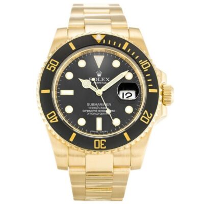 Rolex Submariner 116618 - Classic Gold Luxury Diving Watch for Men