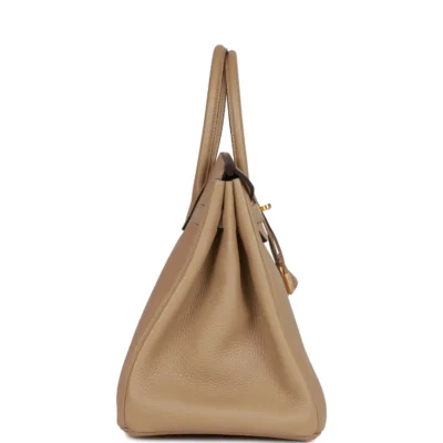 1fd922fe3fb9c0e9ef52e374d5e21b13 Hermès Birkin 35 Trench Clemence Gold Hardware