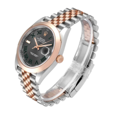 ساعة رولكس Datejust m126301-0016 41MM Wimbledon مينا بعلبة فضية