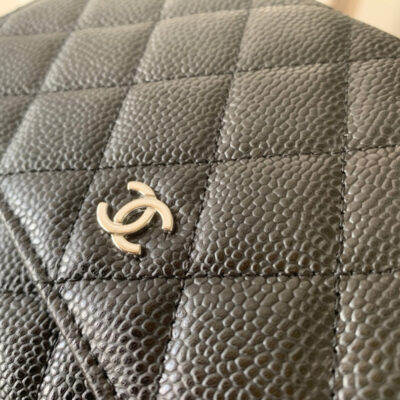 WOC 19CM BLACK CAVIAR SILVER HARDWARE