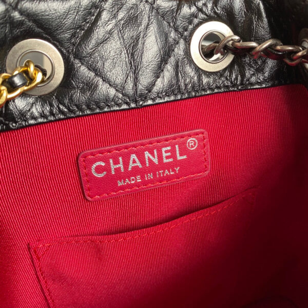 CC GRABRIELLE SMALL 24 BACKPACK IN BLACK CALFSKIN