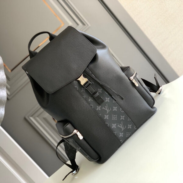 20210615_i1623748872_4701_0_jpg_09f465e6-a08e-4603-9940-a8365595eebc BACKPACK 45 IN BLACK CALFSKIN AND GUN METAL MONOGRAM ECLIPSE CANVAS