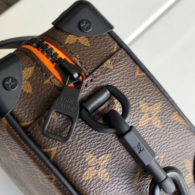 MINI SOFT TRUNK 18 IN BROWN MONOGRAM CANVAS WITH EMBROIDERED ANIMATED CHARACTER