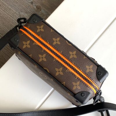 MINI SOFT TRUNK 18 IN BROWN MONOGRAM CANVAS WITH EMBROIDERED ANIMATED CHARACTER