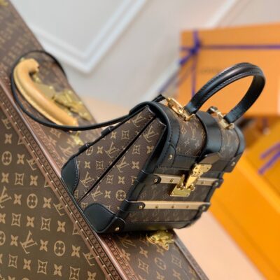 20210811_i1628668233_1124_2_jpg TRIANON PM 21 IN BROWN MONOGRAM COATED CANVAS AND BLACK CALFSKIN SIGNATURE S-LOCK