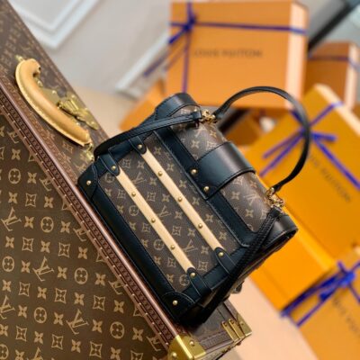 20210811_i1628668233_7165_1_jpg TRIANON PM 21 IN BROWN MONOGRAM COATED CANVAS AND BLACK CALFSKIN SIGNATURE S-LOCK