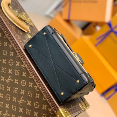 20210811_i1628668233_9218_3_jpg TRIANON PM 21 IN BROWN MONOGRAM COATED CANVAS AND BLACK CALFSKIN SIGNATURE S-LOCK