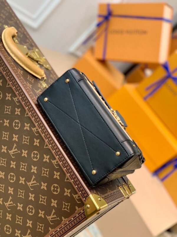 20210811_i1628668233_9218_3_jpg TRIANON PM 21 IN BROWN MONOGRAM COATED CANVAS AND BLACK CALFSKIN SIGNATURE S-LOCK
