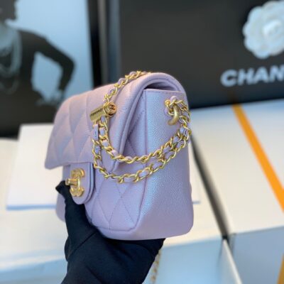 20211010_i1633840541_1942_3_jpg_4dd1cdfd-2cd6-4aa2-9044-8bd7ceebdfce CHANEL 25S CLASSIC FLAP 19 CM IN MAUVE PINK CAVIAR LEATHER WITH GOLD HARDWARE