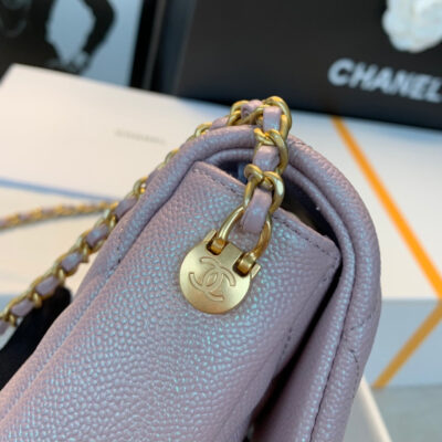 20211010_i1633840541_3041_5_jpg_1b3b0f14-dd18-4497-affd-548f04bb1a31 CHANEL 25S CLASSIC FLAP 19 CM IN MAUVE PINK CAVIAR LEATHER WITH GOLD HARDWARE