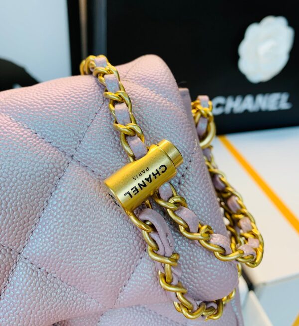 20211010_i1633840541_6607_7_jpg_f15d7b8f-35c9-4163-8226-f7551b8d8696 CHANEL 25S CLASSIC FLAP 19 CM IN MAUVE PINK CAVIAR LEATHER WITH GOLD HARDWARE