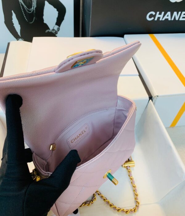 20211010_i1633840541_717_8_jpg_b5070de4-b4f6-48ee-ae5b-6165cfec840f CHANEL 25S CLASSIC FLAP 19 CM IN MAUVE PINK CAVIAR LEATHER WITH GOLD HARDWARE