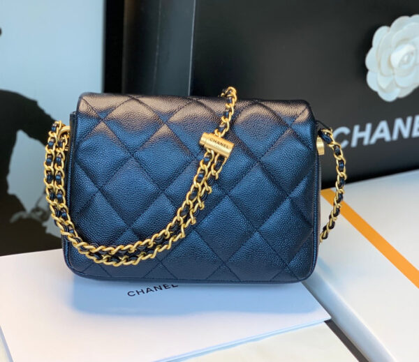 20211010_i1633841331_203_1_jpg_0b8d607f-af9c-4c28-a7b0-97ca1701e995 CHANEL 25S CLASSIC FLAP 19 CM IN BLACK CAVIAR LEATHER WITH GOLD HARDWARE