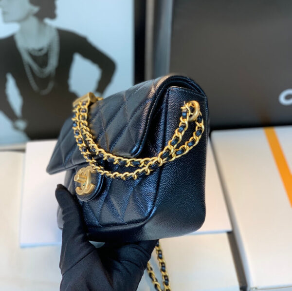 20211010_i1633841331_6122_2_jpg_05ccaa48-8308-430e-a712-e441f1511b7d CHANEL 25S CLASSIC FLAP 19 CM IN BLACK CAVIAR LEATHER WITH GOLD HARDWARE