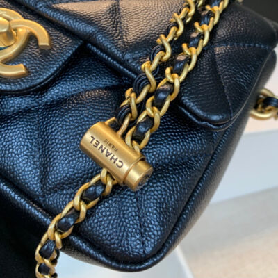 20211010_i1633841331_6203_6_jpg_053af231-e2cf-431c-a715-eed2ef5a0834 CHANEL 25S CLASSIC FLAP 19 CM IN BLACK CAVIAR LEATHER WITH GOLD HARDWARE