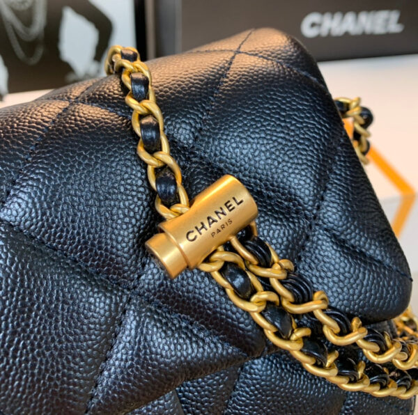 20211010_i1633841331_7896_3_jpg_9792d020-6f2e-49b5-a244-4791219ed597 CHANEL 25S CLASSIC FLAP 19 CM IN BLACK CAVIAR LEATHER WITH GOLD HARDWARE