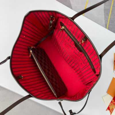 20220515_i1652549935_3465_6_jpg_129e9b1a-e486-4ddd-8ee8-73651458df30 NEVERFULL MM 32 BROWN RED DAMIER AZUR