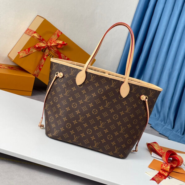 20220515_i1652550191_4096_0_jpg_a4884330-7432-487e-8595-0ff569aa9eac NEVERFULL MM 32 BROWN BEIGE MONOGRAM CANVAS
