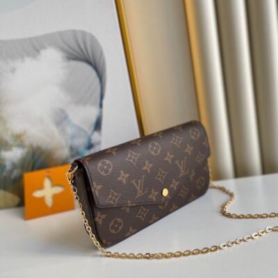 20220521_i1653111897_3794_1_jpg FÉLICIE POCHETTE 21 IN BROWN MONOGRAM CANVAS GOLD HARDWARE