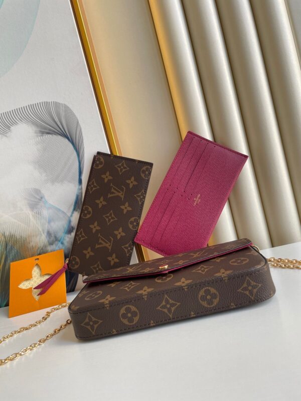 20220521_i1653111897_5882_3_jpg FÉLICIE POCHETTE 21 IN BROWN MONOGRAM CANVAS GOLD HARDWARE