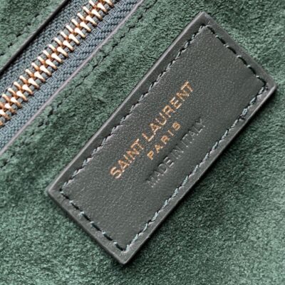 LE 5 À 7 BAG 24 DARK GREEN CALFSKIN