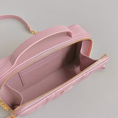 CARO 18 CAMERA BAG IN LIGHT PINK CALFSKIN