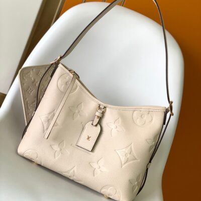 CARRYALL PM 29 WHITE MONOGRAM GRAINED COWHIDE LEATHER