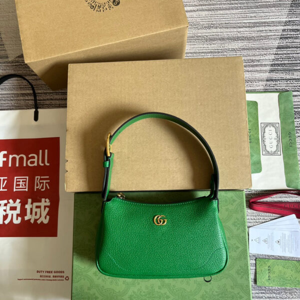 20230307_i1678199175_687_0_jpg APHRODITE MINI 21 SHOULDER BAG IN EMERALD GREEN CALFSKIN