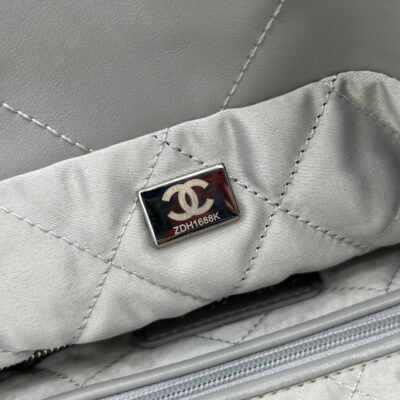 20230318_i1679087500_4880_7_jpg CC MEDIUM 37 HANDBAG IN GREY CALFSKIN SILVER HARDWARE