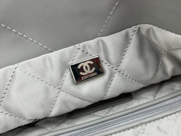 20230318_i1679087500_4880_7_jpg CC MEDIUM 37 HANDBAG IN GREY CALFSKIN SILVER HARDWARE