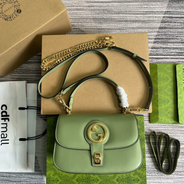 20230320_i1679322490_474_0_jpg BLONDIE 23 TOP-HANDLE BAG LIGHT GREEN CALFSKIN