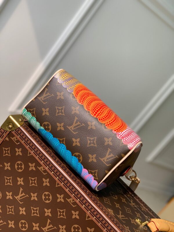 LV x YK SPEEDY BANDOULIÈRE 20 IN BROWN MONOGRAM COATED CANVAS AND CALFSKIN