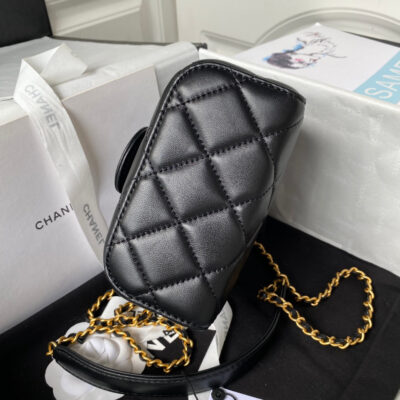 20230423_i1682188862_8364_5_jpg CC SMALL 15 VANITY CASE IN BLACK CALFSKIN GOLD HARDWARE